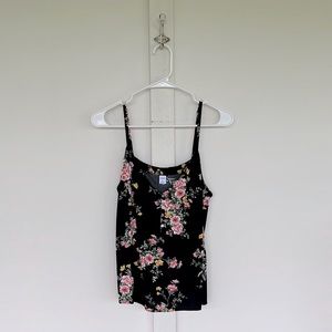 Old Navy floral spaghetti strap camisole top